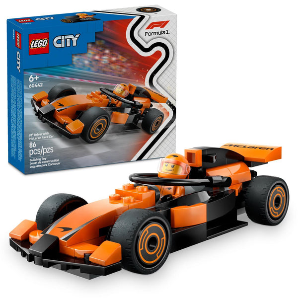 LEGO City F1 Driver with McLaren Race Car Building Toy Multi - B6 - 1115 -K11-1678