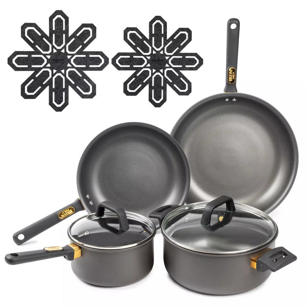 Brooklyn Steel Co. Rocket 8-pc. Hard Anodized Cookware Set - A10 - 675