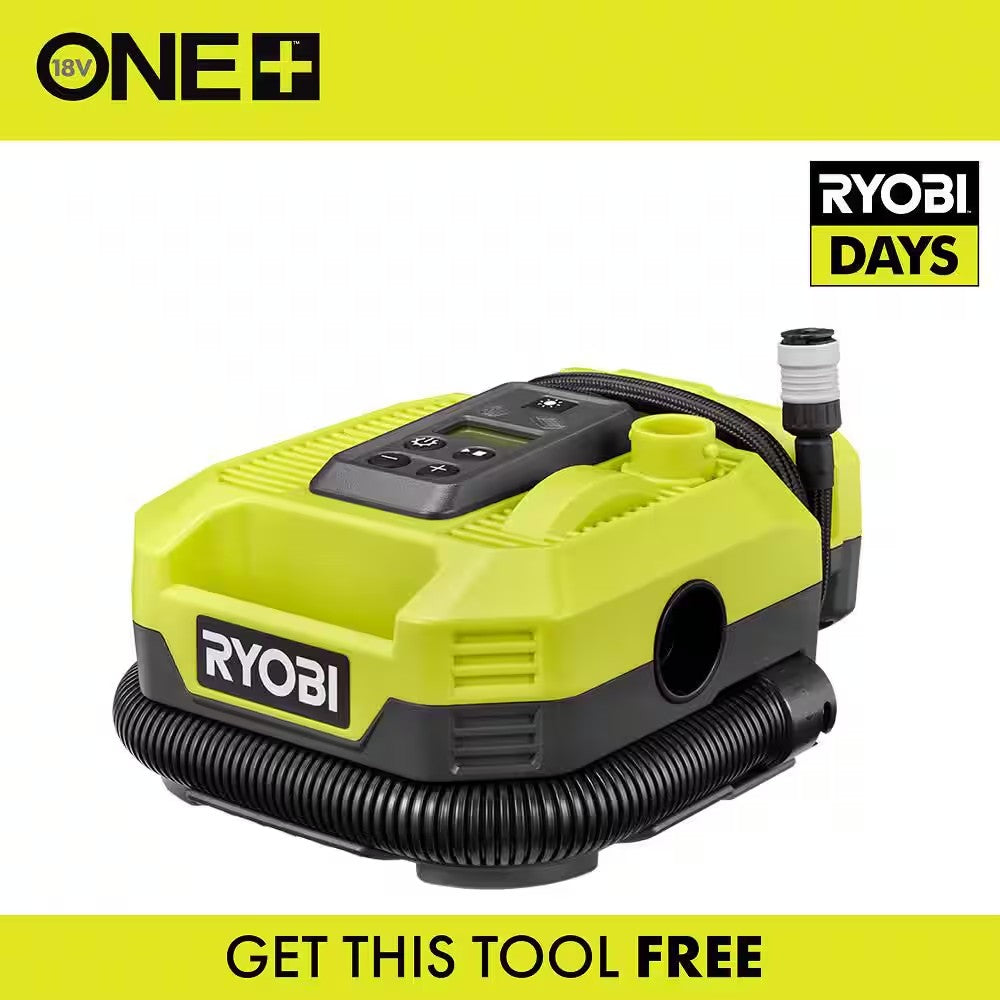 RYOBI ONE+ 18V Cordless Dual Function Inflator/Deflator(Tool Only) - K127 - Tested and working