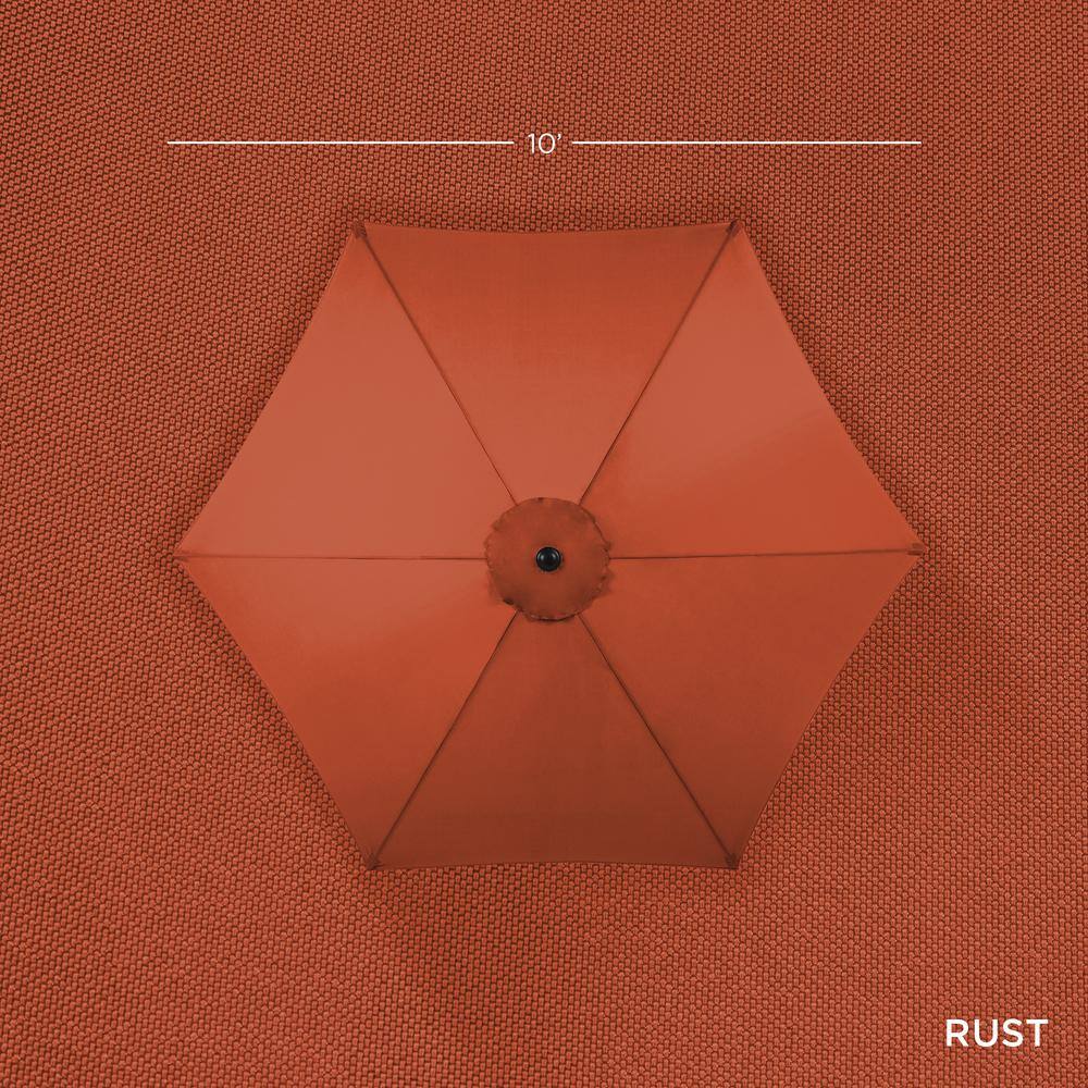 10 ft. Market Tilt Patio Umbrella in Rust - L2 - 348