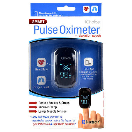Smart Pulse Oximeter with Relaxation Coach Bluetooth -K8-1606 -K9-1608 -K9-1609 -K9-1610