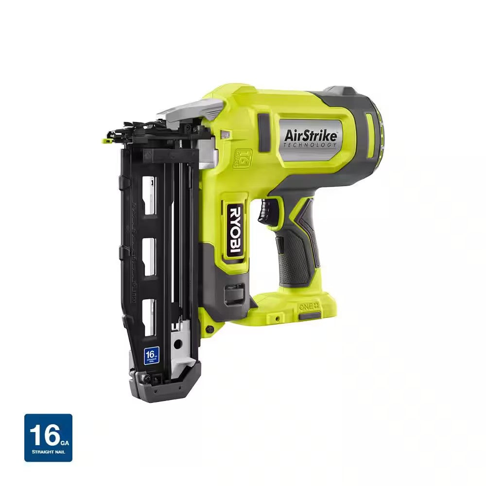 RYOBI ONE+ 18V AirStrike 16-Gauge Cordless Finish Nailer (Tool Only) - 1432