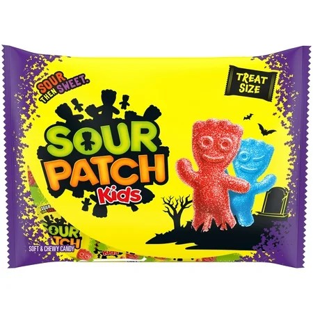 SOUR PATCH KIDS Soft & Chewy Halloween Candy, 22 Trick or Treat Bags - QTY 3 - B79