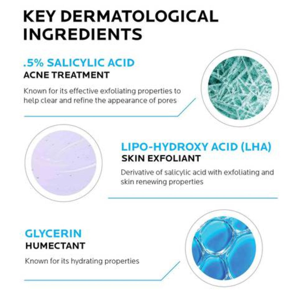 La Roche-Posay Effaclar Medicated Gel Face Cleanser, 6.76 OZ - K1 - 1393