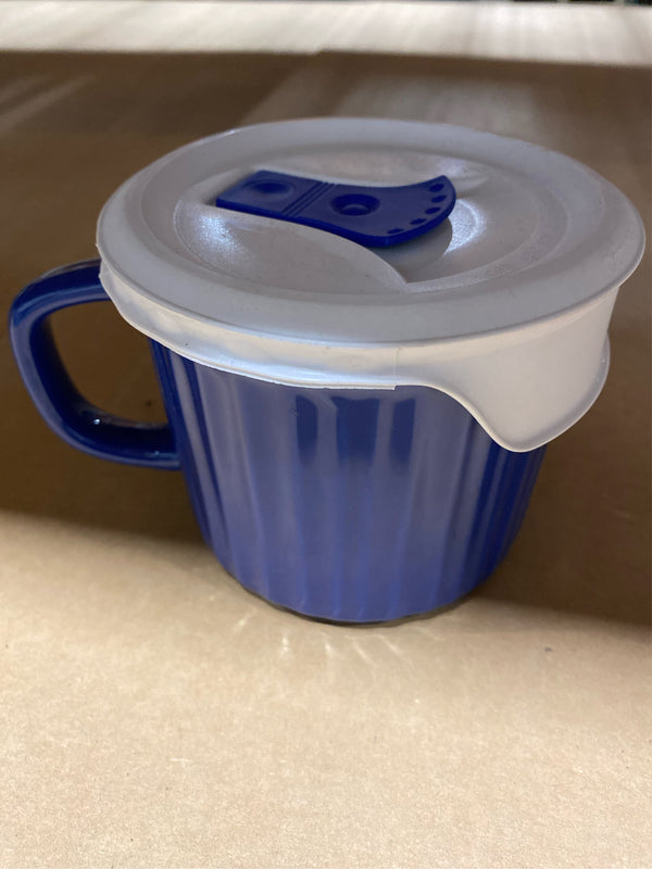 French White 20-Oz Blueberry Mug with Lid -C9 - 1227