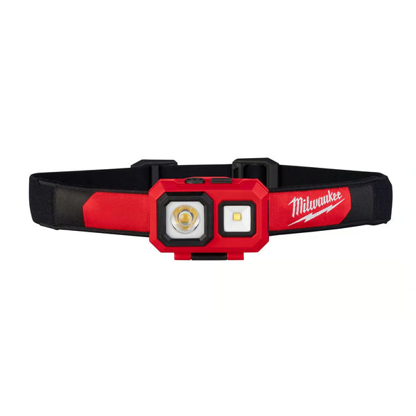 Milwaukee 450 lm Black/Red LED Head Lamp AAA Battery M195