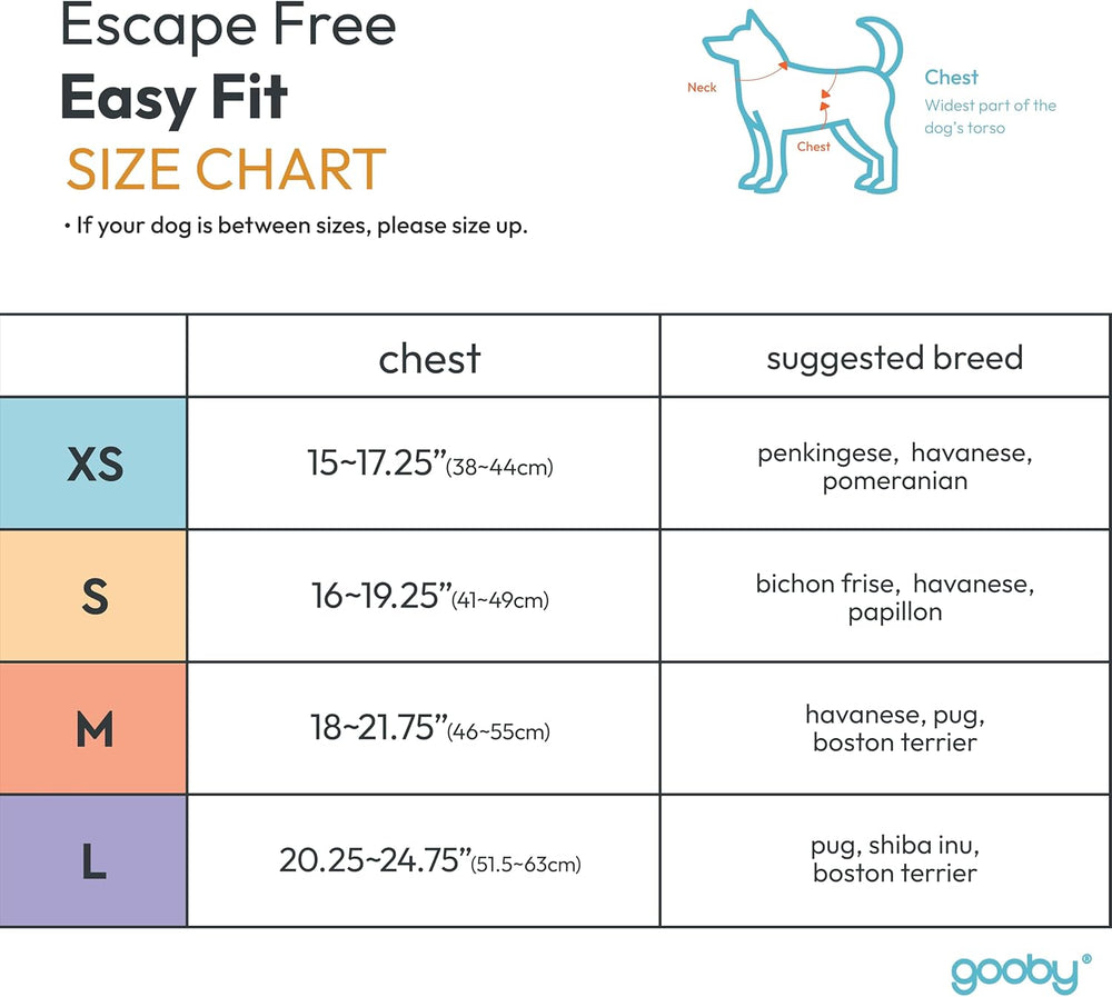 Gooby Escape Free Easy Fit Harness - Hot Pink, X-Small - No Pull Step-in Patented Small Dog Harness with Quick Release Buckle - Perfect On The Go No Pull Harness for Small Dogs - F6 - 914