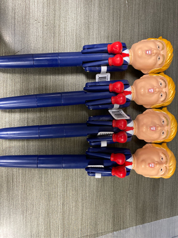 (Lot of 4) Donald Trump Boxing/smack-talking Collectible Pen-8 Real Voice Sayings Not Boxed - F12 - 245