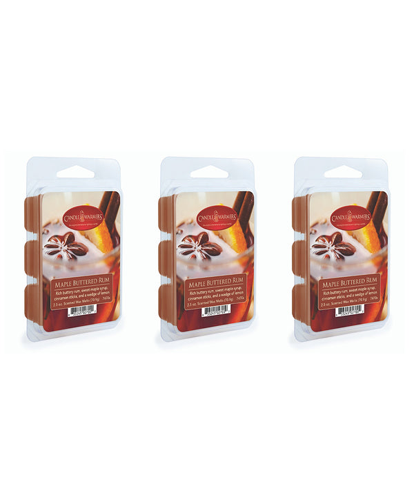 Maple Buttered Rum Soy Blend Classic Wax Melt - Set of 3 -B11-1338