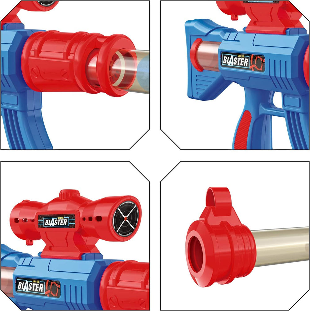 YEEBAY Shooting Game Toy for Age 6, 7, 8,9,10+ Years Old Kids, Boys - 2pk Air Guns & Shooting Target & 24 Foam Balls - Ideal Gift - Compatible with Toy Guns 1454