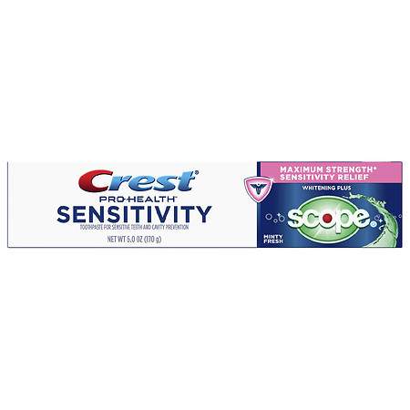 Crest Sensitivity Whitening and Scope Minty Fresh Toothpaste 6 Oz - 408