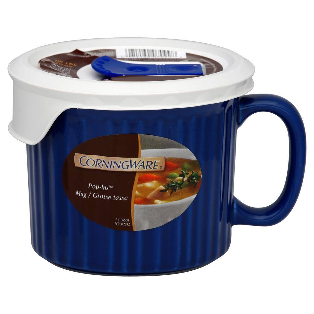 French White 20-Oz Blueberry Mug with Lid - K1 - 1400