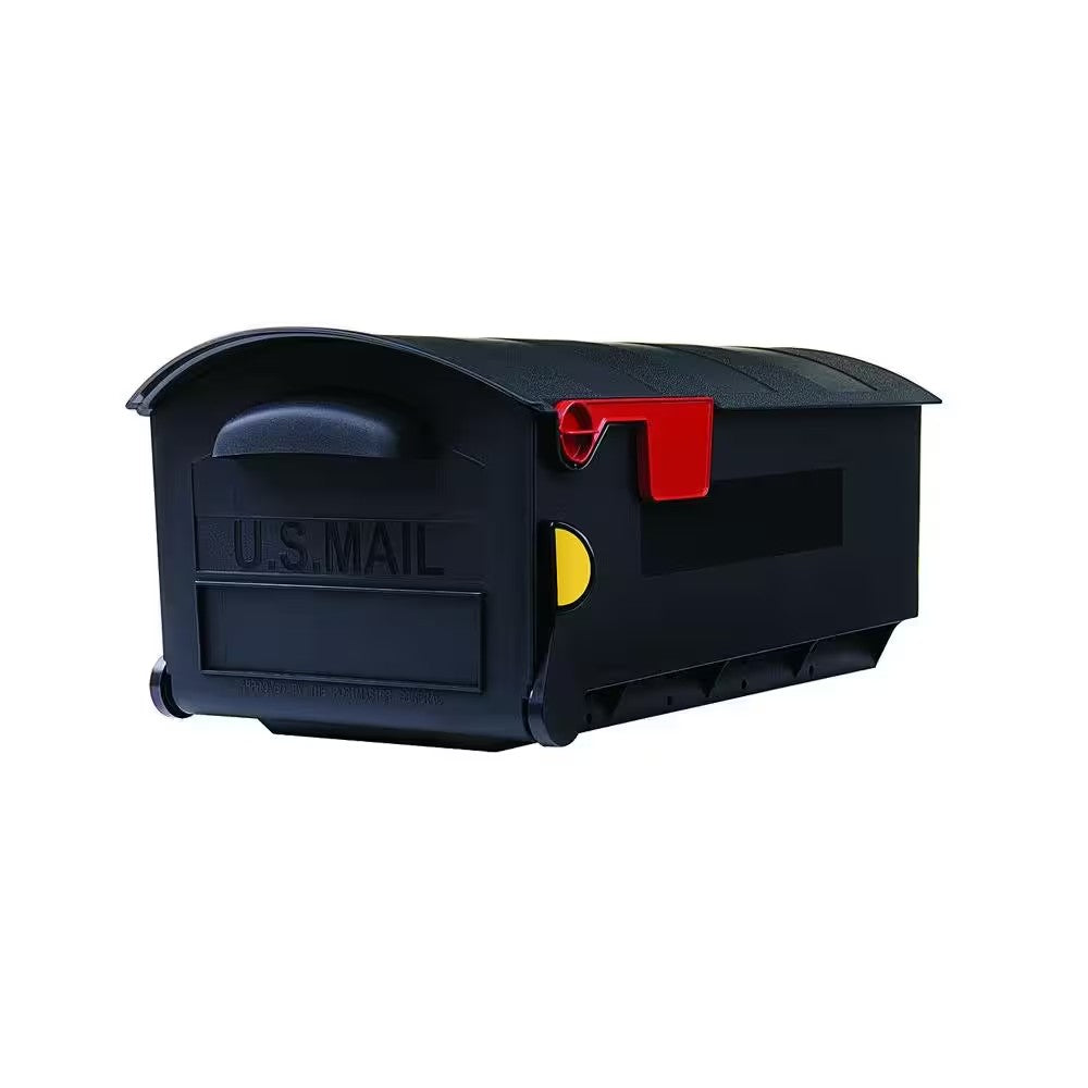 Patriot Black, Large, Plastic, Post Mount Mailbox 250