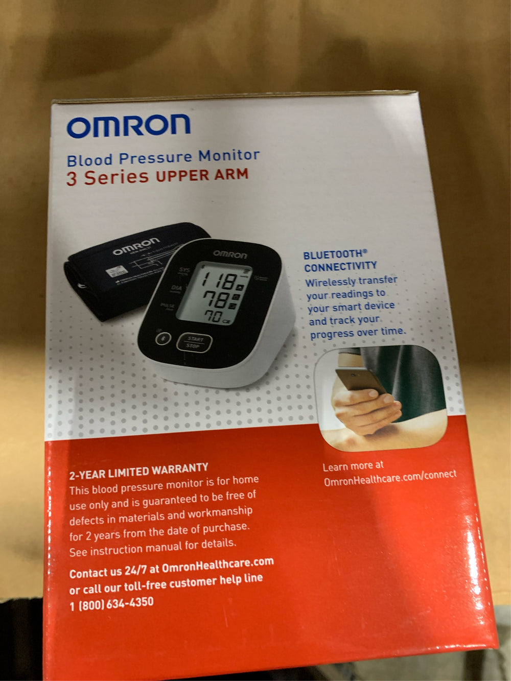 OMRON 3 Series Upper Arm Blood Pressure Monitor and Arm Cuff for Home Use -L3 - 1510