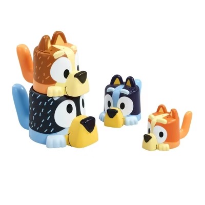 Tomy Bluey Family Pourers - Nesting, Stacking Cups Bath Toy -E8-0085