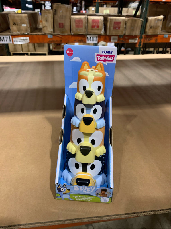 Tomy Bluey Family Pourers - Nesting, Stacking Cups Bath Toy -E8-0085