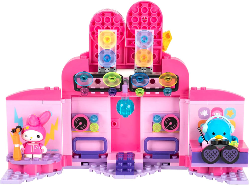 BLDR Hello Kitty and Friends My Melody s Music Shop Building Set - Hello Kitty & Tuxedosam Minifigures - Gift for Kids and Sanrio Fans Ages 8+, 0130 -K11-1677