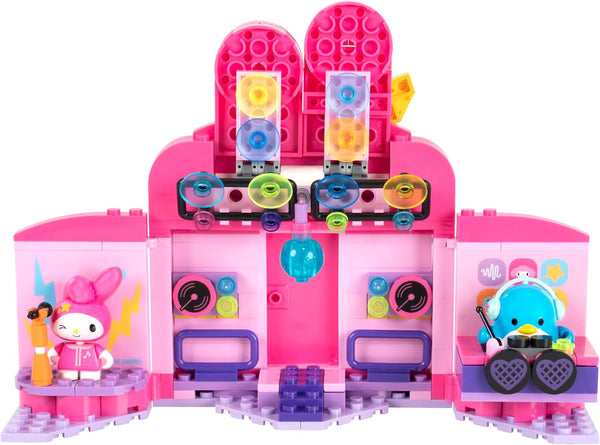BLDR Hello Kitty and Friends My Melody s Music Shop Building Set - Hello Kitty & Tuxedosam Minifigures - Gift for Kids and Sanrio Fans Ages 8+, 0130 -K11-1677