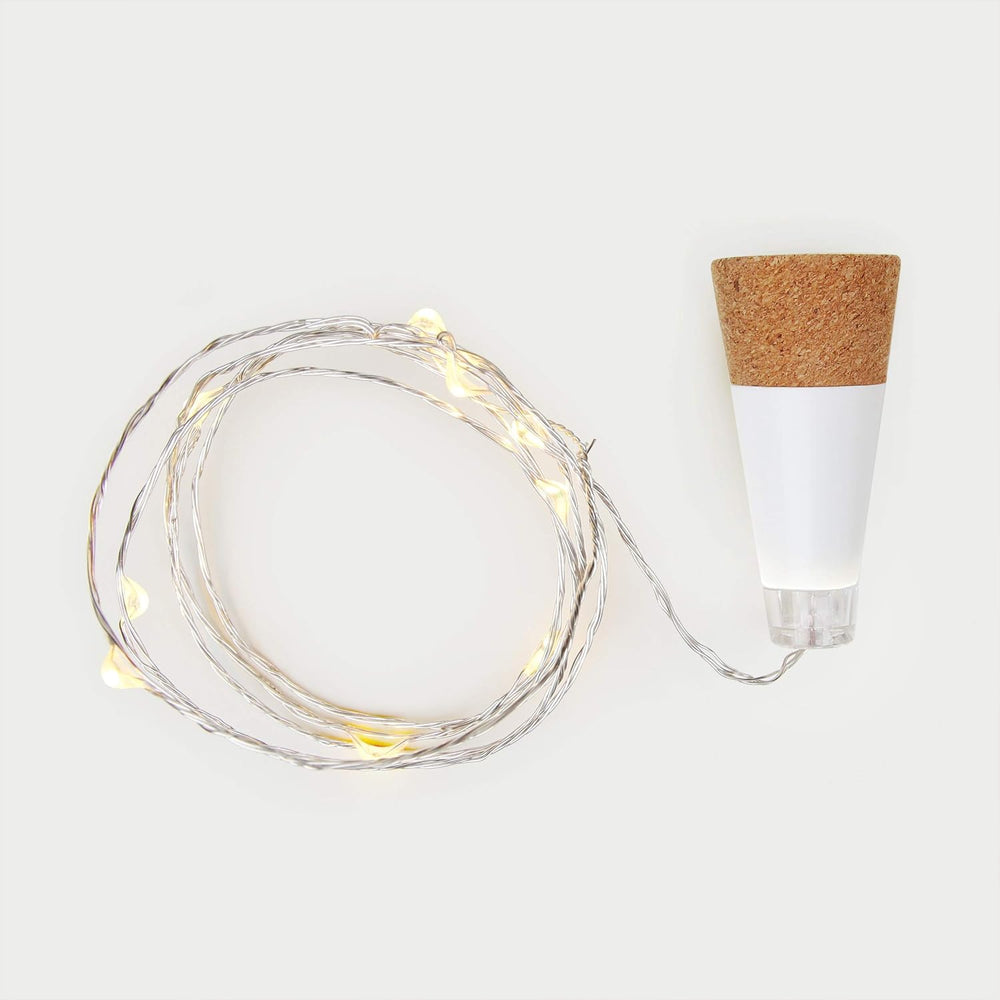 Suck UK Rechargeable Cork LED String Lights - USB Fairy Lights for Wine Bottles, Whiskey & Jars - Set Mood Lighting & Home Decor - Recycle Empty Bottles to Party Lights - Novelty Gift for Light Lovers -K8-0513