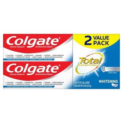 Colgate Total Whitening Toothpaste - Mint - 4.8oz/2pk - 557