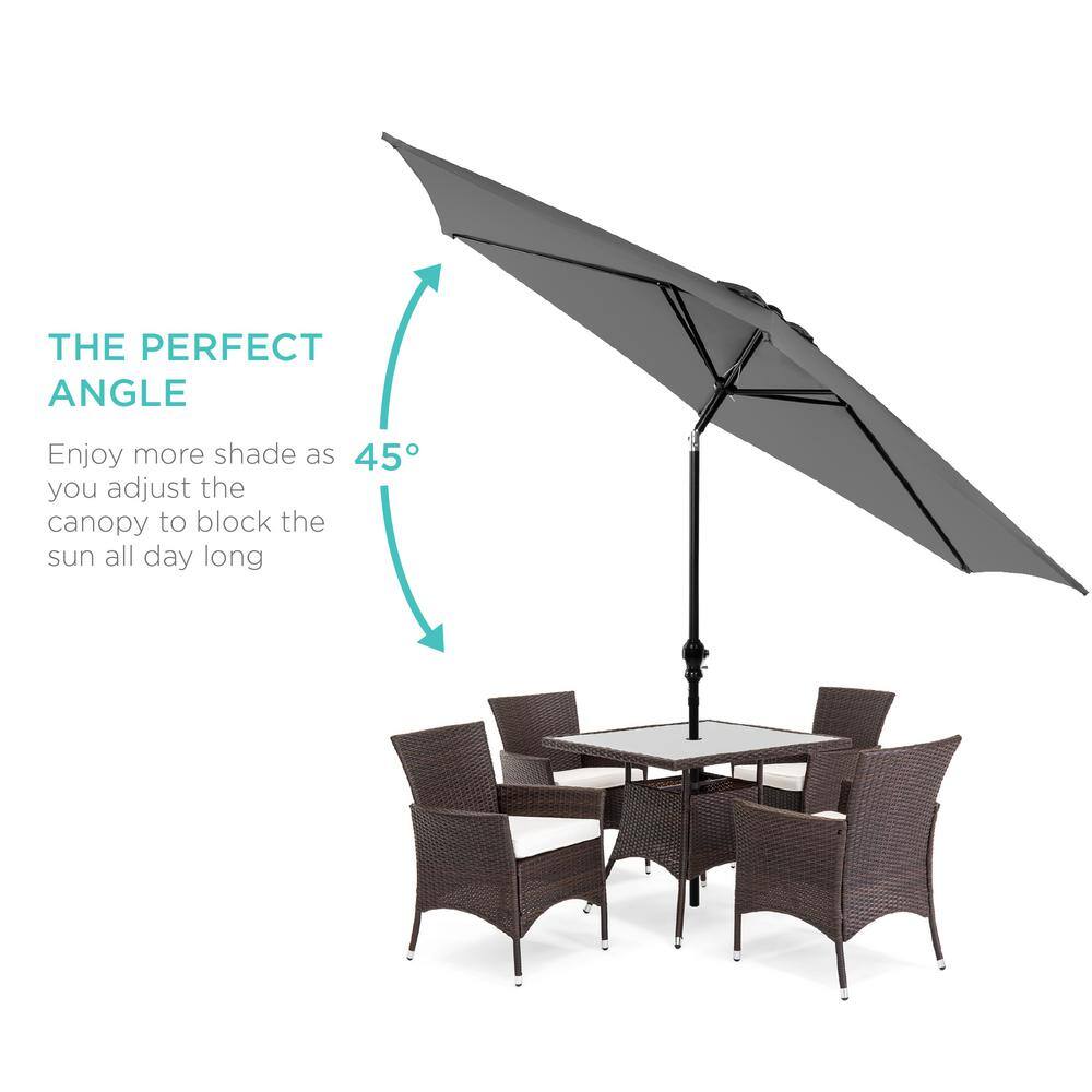 10 ft. Market Tilt Patio Umbrella in Gray - L8 - 472