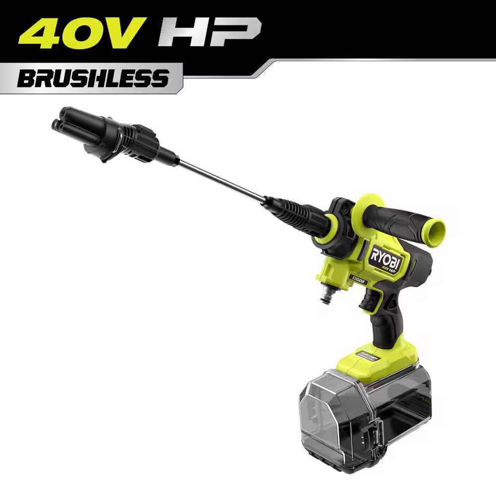 RYOBI 40V HP Brushless EZClean 600 PSI 0.7 GPM Cold Water Electric Power Cleaner (Tool-Only) - 1086
