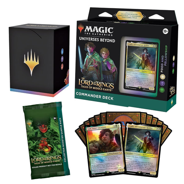 Magic The Gathering The Lord of The Rings: Tales of Middle-Earth Commander Deck 2 + Collector Booster Sample Pack 1350