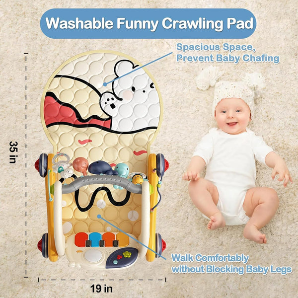 Baby Play Mat Activity Gym, Baby Kick Play Piano Gym Mats Musicial Lights, Tummy Time Toys Mat for Infant Babies Newborn Toddlers Boys Girls. 1330
