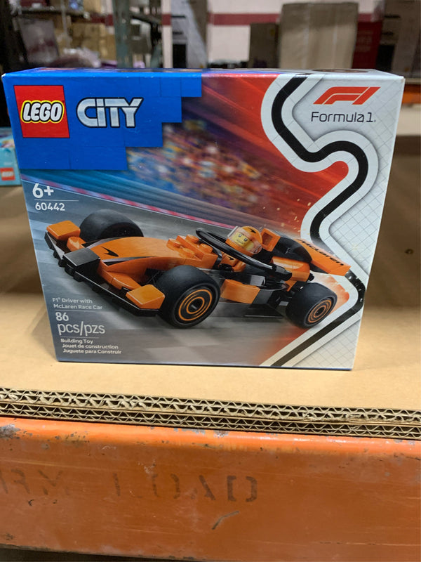 LEGO City F1 Driver with McLaren Race Car Building Toy Multi - B6 - 1115 -K11-1678