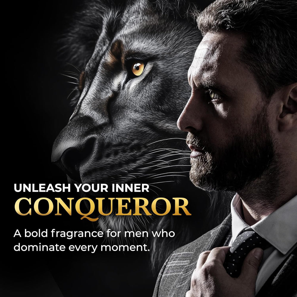 LION OF JUDAH - Set of 3 Travel Size Cologne for Men - Long-Lasting EDP Fragrance Comes in Elegant Lion-Shaped Glass Bottle - Fresh, Masculine & Sweet Scent (15ml) -K9-1611