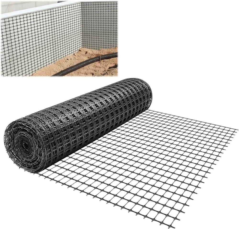 66' x 3' Biaxial Geogrid Mesh for Soil & Retaining Walls – B22 Appears New
