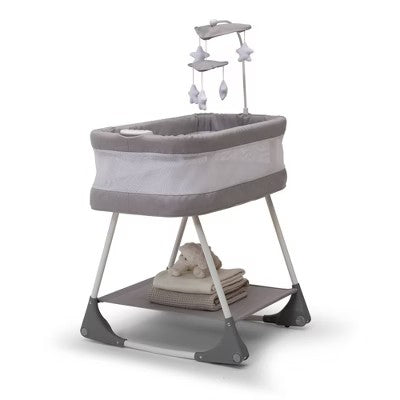 Simmons Kids' Shooting Star Rocking Bassinet with Airflow Mesh - Platinum - D8 - 534