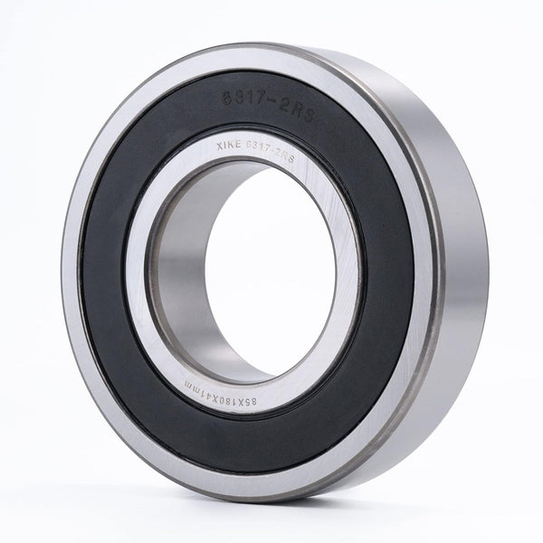 XiKe 1pcs 6317-2RS Deep Groove Ball Bearings with Rubber Seals on Both Sides,ID85 x OD180 x Width 41mm,Used for Low-Power Electric Motors,Automobile and Tractor Gearboxes,General Machines,Tools, Etc -J14-0672
