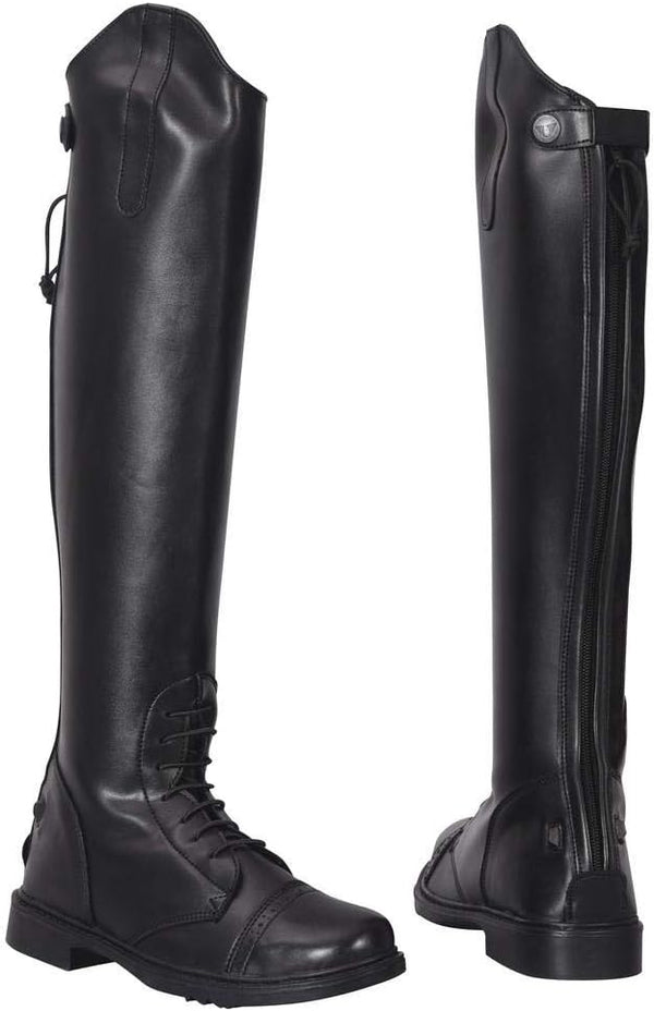 TuffRider Women's Starter Back Zip Field Boots in Synthetic Leather size 11 -K13-0630