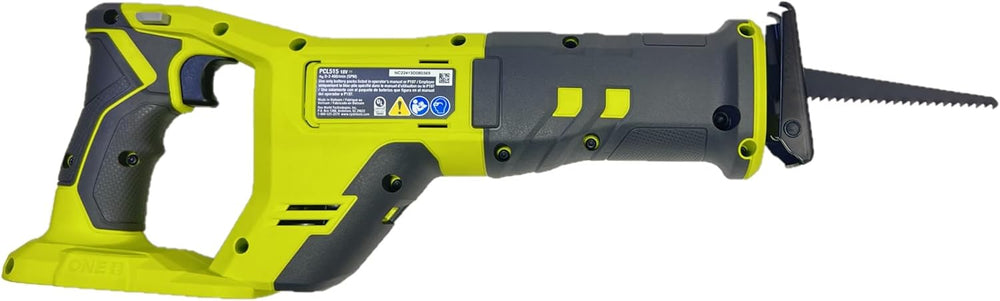 RYOBI ONE+ 18V Cordless Reciprocating Saw - 3,400 SPM Variable Speed, 1 in. Stroke Length, Tool Only (Battery Not Included) - 1671