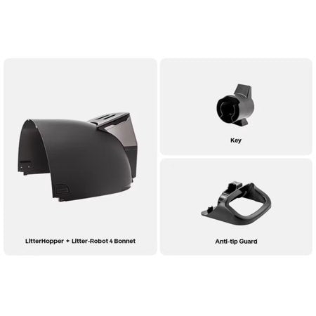 Litter-Robot 4 Litter Hopper, Black - M5 - 643
