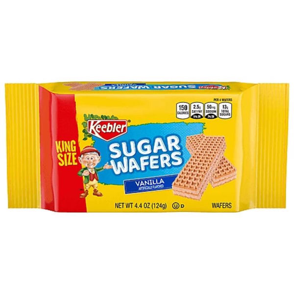 Keebler King Size Vanilla Sugar Wafers 4.4 Oz Pouch (Qty: 8) - C70
