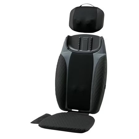 HoMedics 2-in-1 Shiatsu Massaging Seat Topper with Removable Cordless Massage Pillow, Heat and Vibrating Massage Pad for Home or Office, Full Body Massage with Adjustable Settings 308 - D3