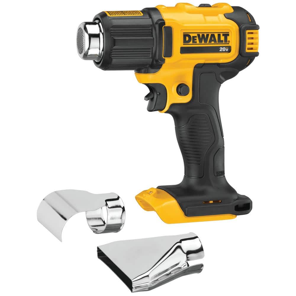 DEWALT 20V MAX Cordless Compact Heat Gun with Flat and Hook Nozzle Attachments 519