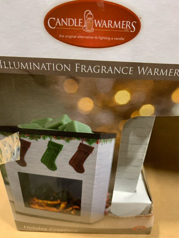 Holiday Fireplace Illumination Fragrance Warmer -J14-0671