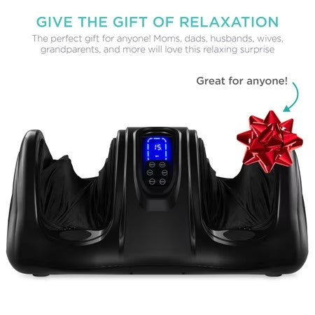 Best Choice Products Therapeutic Kneading & Rolling Shiatsu Foot Massager w/ High Intensity Rollers, Remote - Black -B6-0491