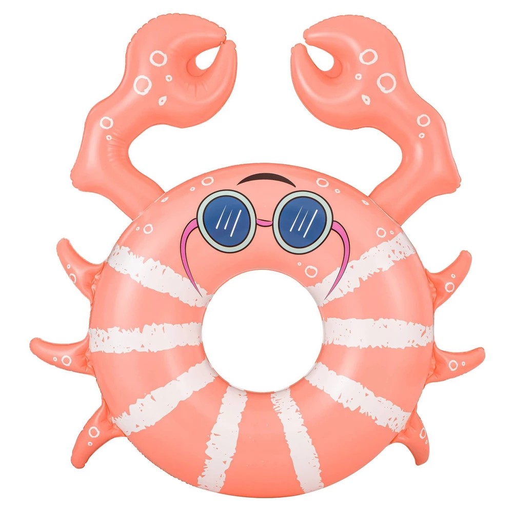 Crab Swim Tube Water Floats and Inflatables - Sun Squad : PVC Material, 154 Lbs Capacity 1679