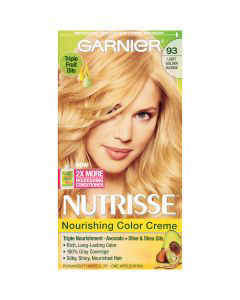 Garnier Nutrisse Nourishing Hair Color Creme, 93 Light Golden Blonde (Honey Butter)