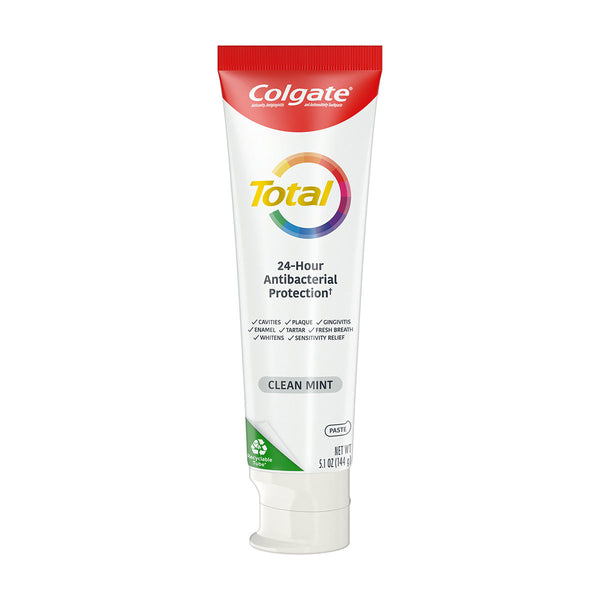 Colgate Total Active Prevention Clean Mint Toothpaste, 5.1 oz, 2 pk - F3 - 818