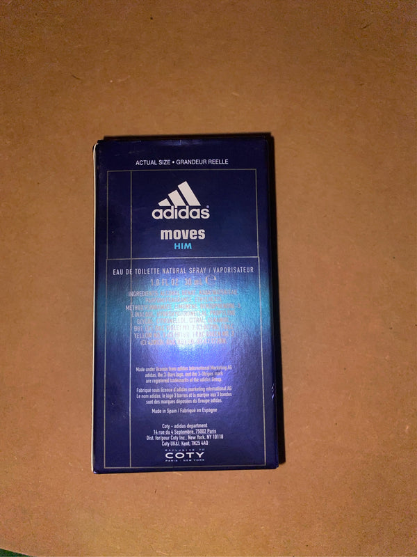 Adidas Moves by Adidas, 1 oz EDT Spray for Men - K10 - 142