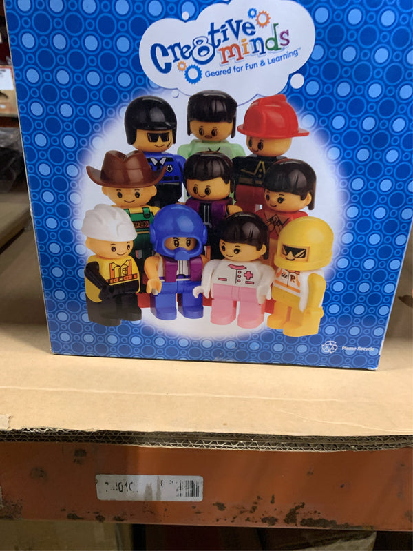 Cre8tive Minds People for Preschool Sized Building Blocks, Set of 20 -J7-0494