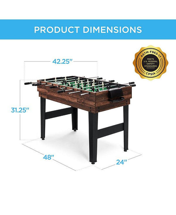 Best Choice Products 2x4ft 10-in-1 Combo Game Table Set w/ Hockey, Foosball, Pool, Shuffleboard, Ping Pong - Brown - NO SIZE - H4 - 2008