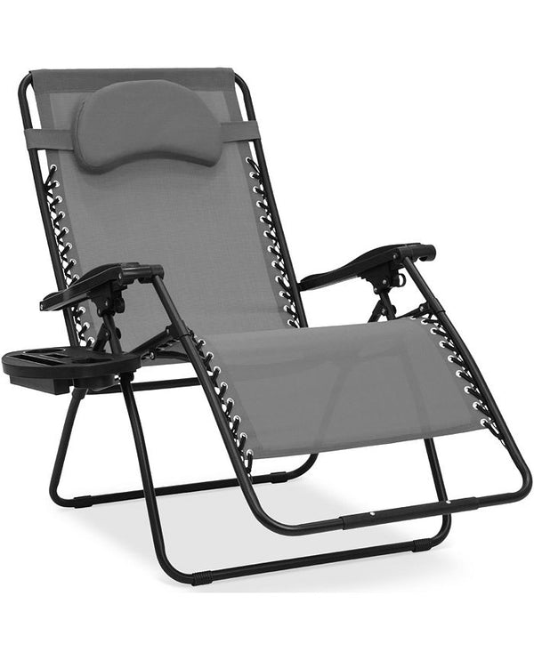 Best Choice Products Oversized Zero Gravity Chair, Folding Outdoor Patio Recliner w/ Cup Holder -M1-1368
