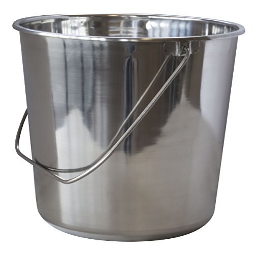 AmeriHome Large Stainless Steel Bucket -G12-0206