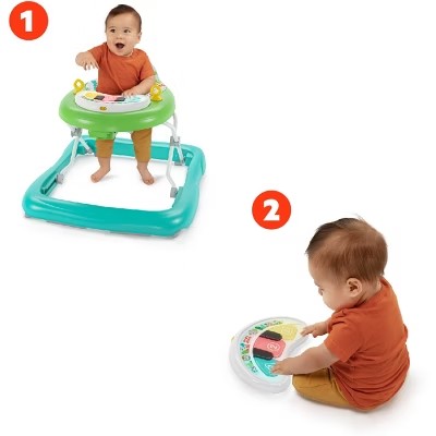 Bright Starts Tiny Trek 2-in-1 Baby Activity Walker - Jungle Vines 1751